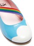 Detail View - Click To Enlarge - WINK - 'Soda Pop' rainbow strap patent leather kids ballet flats