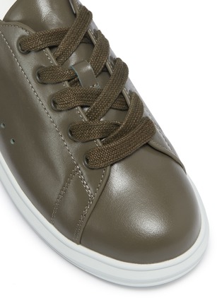 Detail View - Click To Enlarge - WINK - 'Popcorn' military patch leather kids sneakers