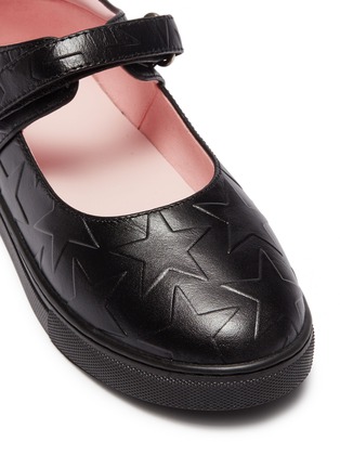 Detail View - Click To Enlarge - WINK - 'Gelato' star embossed kids Mary Jane flats
