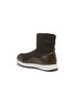 Figure View - Click To Enlarge - WINK - 'Liquorice' leather trim mid top knit kids sneakers