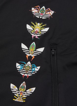  - ADIDAS - 'Firebird' 3-Stripes sleeve logo graphic track jacket