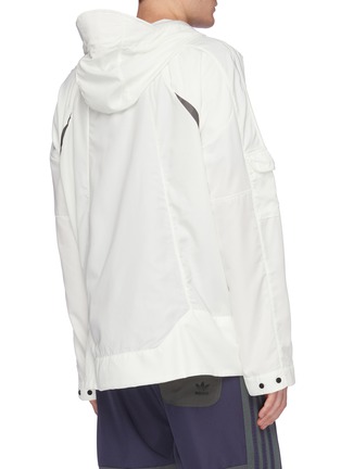 Back View - Click To Enlarge - ADIDAS - 'PT3' 3-Stripes sleeve reflective trim packable ripstop jacket