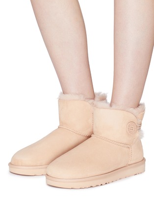 Figure View - Click To Enlarge - UGG - 'Mini Bailey Button II' button cuff ankle boots