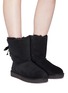 Figure View - Click To Enlarge - UGG - 'Customizable Bailey Bow Short' ribbon ankle boots