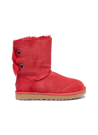 Main View - Click To Enlarge - UGG - 'Customizable Bailey Bow Short' ribbon ankle boots