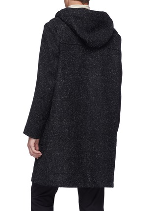 Back View - Click To Enlarge - MATTHEW MILLER - Wool melton hooded duffle coat
