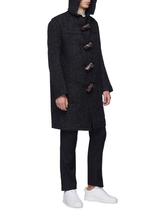 Figure View - Click To Enlarge - MATTHEW MILLER - Wool melton hooded duffle coat
