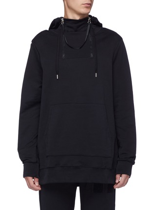 Main View - Click To Enlarge - MATTHEW MILLER - Layered half-zip hoodie