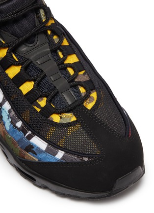 Detail View - Click To Enlarge - NIKE - 'Air Max 95 ERDL Party' camouflage print stripe mesh sneakers