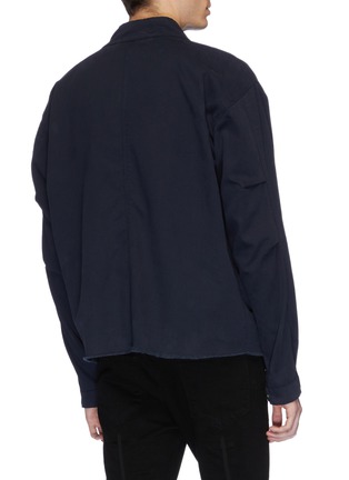 Back View - Click To Enlarge - RTA - Hook-and-eye zip front twill jacket