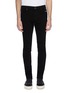 Main View - Click To Enlarge - RTA - Cross embroidered back seam skinny jeans