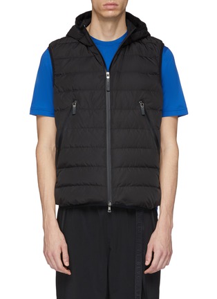 Main View - Click To Enlarge - BLACKBARRETT - Hooded water-repellent down puffer gilet