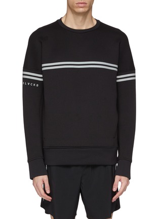Main View - Click To Enlarge - BLACKBARRETT - Reflective stripe sweatshirt