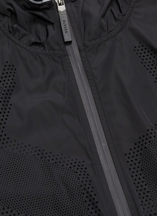  - BLACKBARRETT - Geometric perforated panel water-repellent hooded jacket