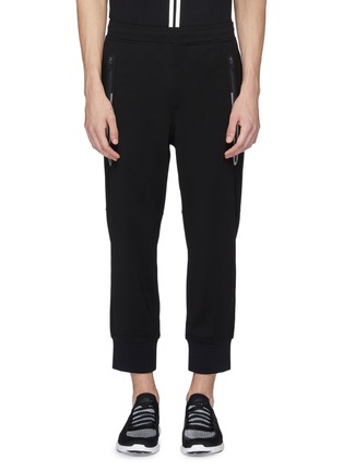 Main View - Click To Enlarge - BLACKBARRETT - Reflective trim pocket jogging pants