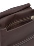 Detail View - Click To Enlarge - THE ROW - 'Sideby Equestrian' contrast topstitching leather flap bag