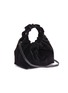 Detail View - Click To Enlarge - THE ROW - 'Double Circle' small velvet tote