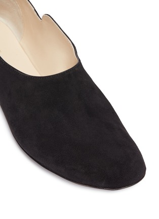 Detail View - Click To Enlarge - THE ROW - 'Boheme' staggered suede flats