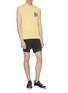 Figure View - Click To Enlarge - SATISFY - 'Short Distance' slogan print compression underlay running shorts
