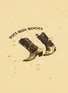  - SATISFY - 'Boots Moth Eaten' slogan graphic print muscle tank top