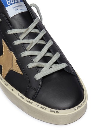 Detail View - Click To Enlarge - GOLDEN GOOSE - 'Hi Star' leather flatform sneakers