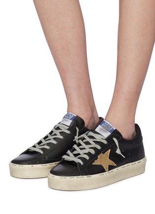 Figure View - Click To Enlarge - GOLDEN GOOSE - 'Hi Star' leather flatform sneakers