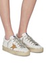 Figure View - Click To Enlarge - GOLDEN GOOSE - 'Hi Star' leather flatform sneakers