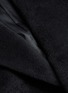  - SENTALER - Belted ribbed sleeve melton long wrap coat