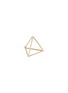 Main View - Click To Enlarge - SHIHARA - 'Triangle' diamond 18k yellow gold pyramid single earring – 20mm