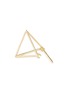 Detail View - Click To Enlarge - SHIHARA - 'Triangle' 18k yellow gold pyramid single earring – 15mm
