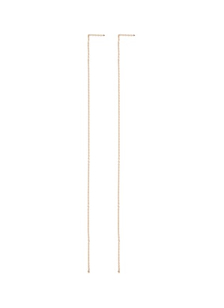 Main View - Click To Enlarge - SHIHARA - 'Chain' 18k yellow gold drop earrings – 200mm