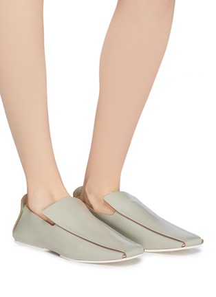 Figure View - Click To Enlarge - JIL SANDER - Leather loafers