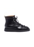Main View - Click To Enlarge - JIL SANDER - Geometric cutout leather combat boots