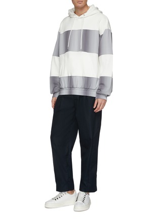 Figure View - Click To Enlarge - FENG CHEN WANG - Stripe hoodie