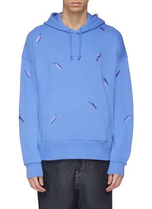 Main View - Click To Enlarge - FENG CHEN WANG - x Levi's® fire cracker embroidered hoodie