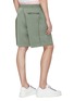 Back View - Click To Enlarge - FENG CHEN WANG - Snap button side pleated shorts