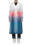 Main View - Click To Enlarge - FENG CHEN WANG - Detachable hem gradient colourblock double breasted parka