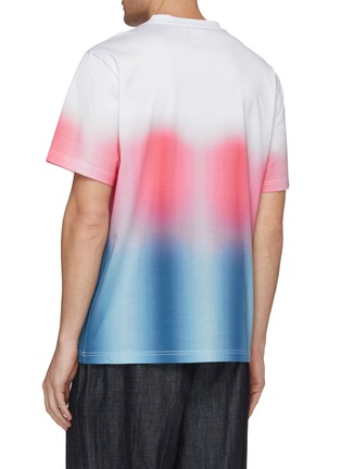 Back View - Click To Enlarge - FENG CHEN WANG - 'My Half' slogan embroidered gradient colourblock T-shirt