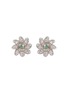 Main View - Click To Enlarge - LC COLLECTION JEWELLERY - Diamond 18k white gold floral stud earrings