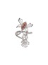Main View - Click To Enlarge - LC COLLECTION JEWELLERY - Diamond 18k gold butterfly floral spiral ring