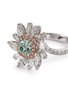 Detail View - Click To Enlarge - LC COLLECTION JEWELLERY - Diamond 18k white gold floral cluster ring