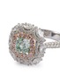 Detail View - Click To Enlarge - LC COLLECTION JEWELLERY - Diamond 18k white gold cluster ring