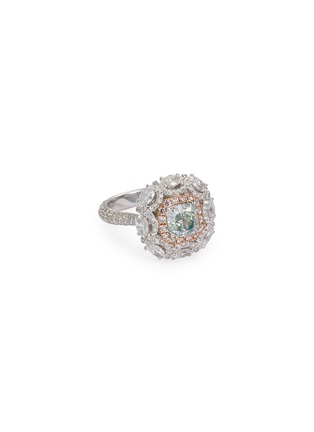 Main View - Click To Enlarge - LC COLLECTION JEWELLERY - Diamond 18k white gold cluster ring