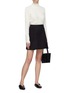 Figure View - Click To Enlarge - ALEX EAGLE - Panelled wool melton skirt