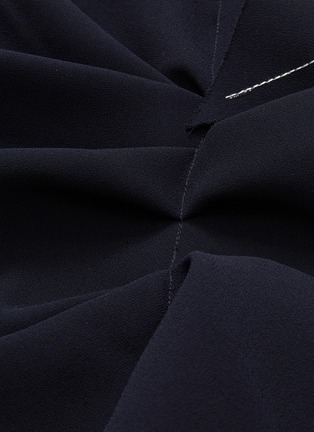 Detail View - Click To Enlarge - COMME MOI - Asymmetric ruffle drape skirt