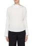 Main View - Click To Enlarge - COMME MOI - Drape collar blouse