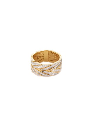 Main View - Click To Enlarge - JOHN HARDY - 'Modern Chain' diamond 18k yellow gold ring