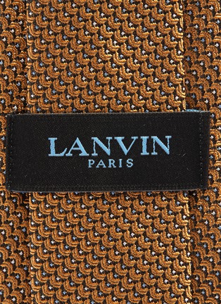 Detail View - Click To Enlarge - LANVIN - Scale jacquard silk tie