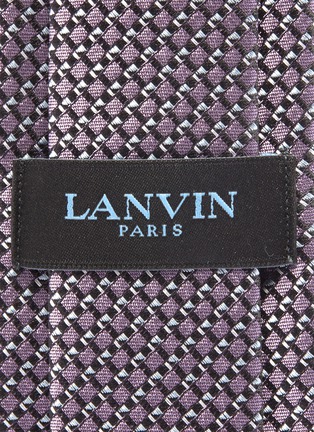 Detail View - Click To Enlarge - LANVIN - Geometric jacquard silk tie