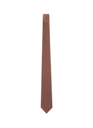 Figure View - Click To Enlarge - LANVIN - Herringbone jacquard silk tie